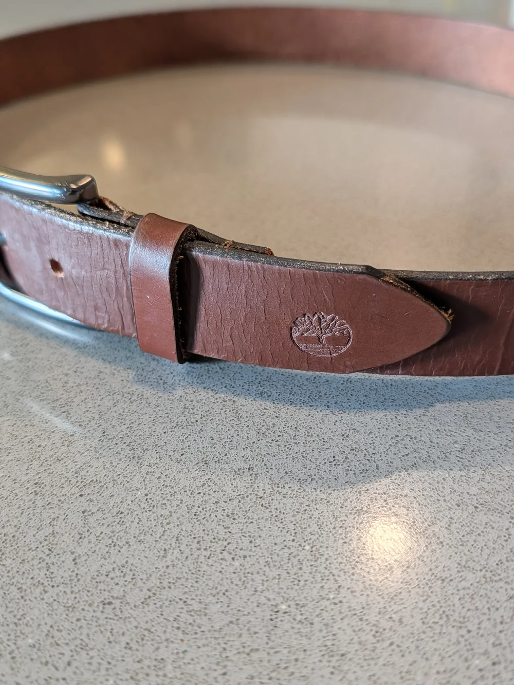 Timberland Brown Leather Belt for Men